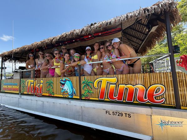 Bachelorette Tiki Barge Beach Party image 7