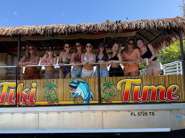Bachelorette Tiki Barge Beach Party image 13