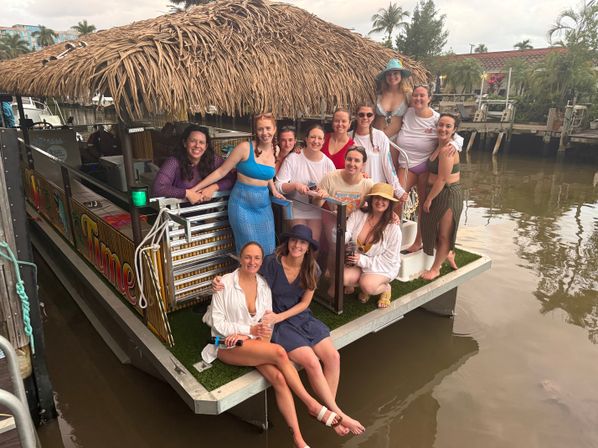 Bachelorette Tiki Barge Beach Party image 20
