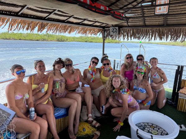 Bachelorette Tiki Barge Beach Party image 11