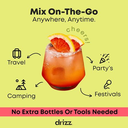 Travel-Friendly Margaritas Made Easy, Turn Your Tequila Soda into a Margarita with Just a Drizz. image 3