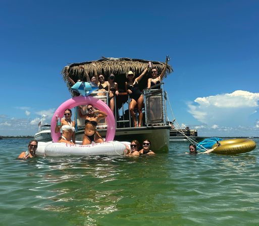 BEST Bachelorette Tikiboat Cruise in PCB to Shell Island image 5