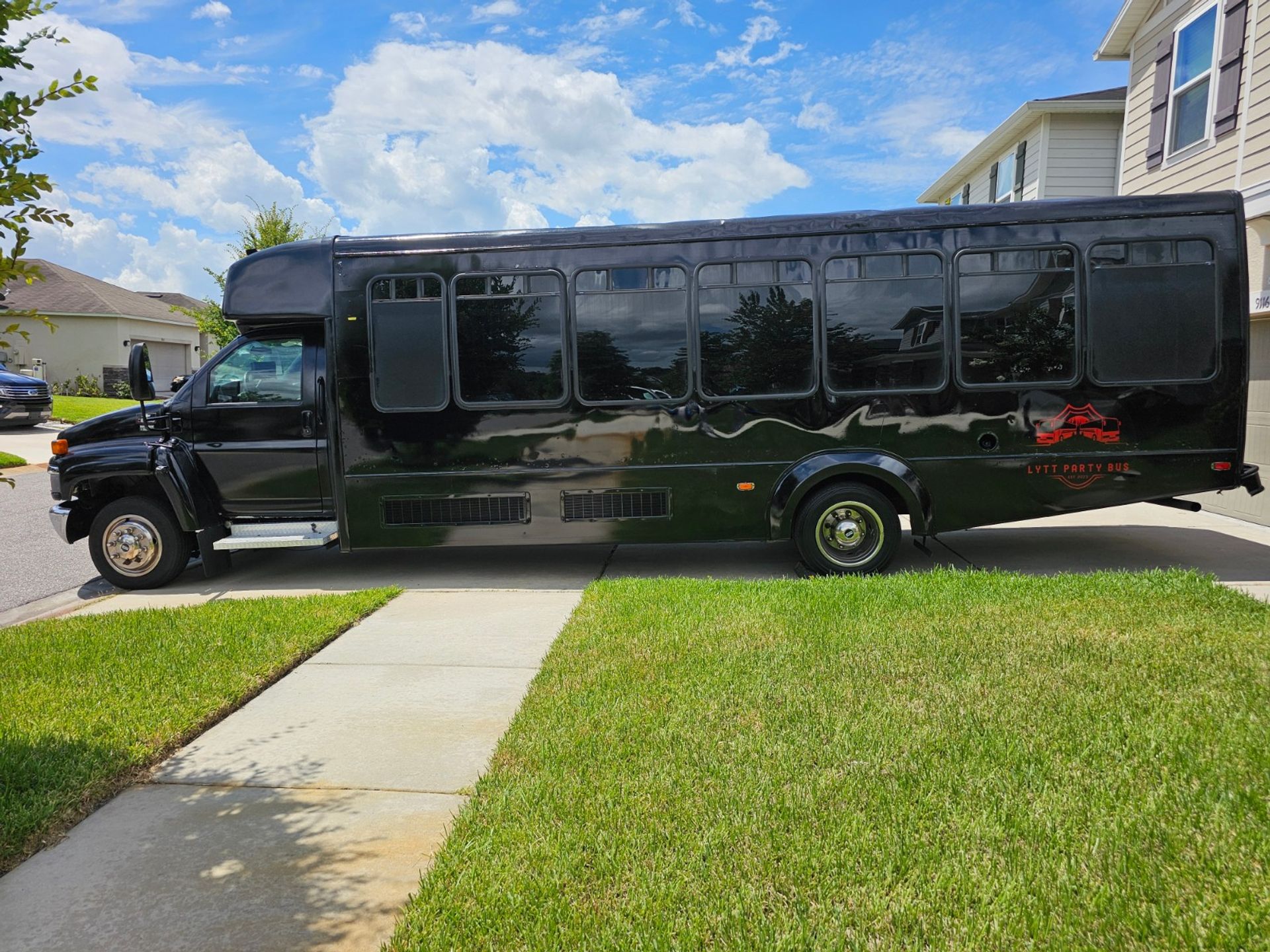 Luxury Party Bus Rental with Custom Bar image 1