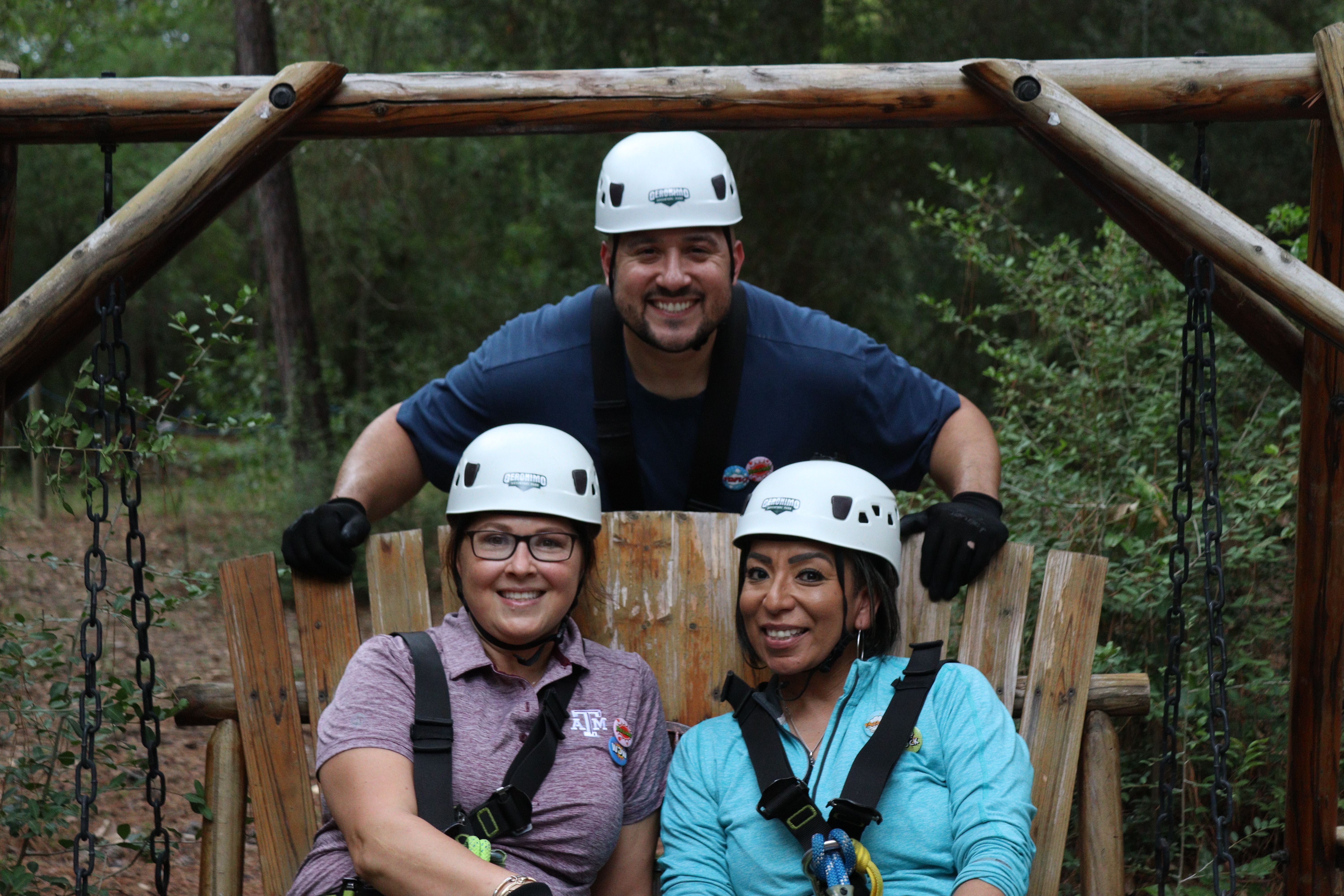 Houston Zipline and Axe Throwing at Geronimo Adventure Park