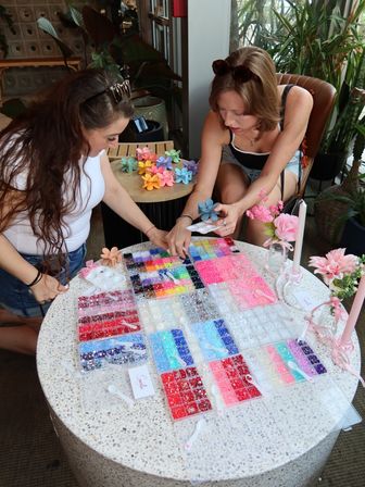 Mobile Flower Hair Clip Bedazzling Party: Learn how to Bedazzle image 12