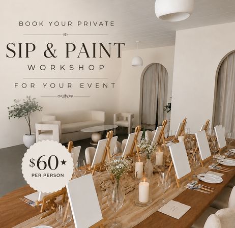Private Sip & Paint Workshop + Champagne image 1