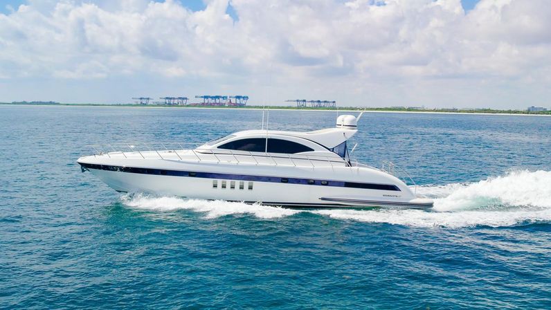 Ultimate Miami Bachelorette Yacht Experience: 75' Mangusta M3 with Crew and Party Vibes image 38