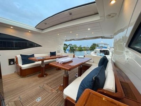 Ultimate Miami Bachelorette Yacht Experience: 75' Mangusta M3 with Crew and Party Vibes image 6