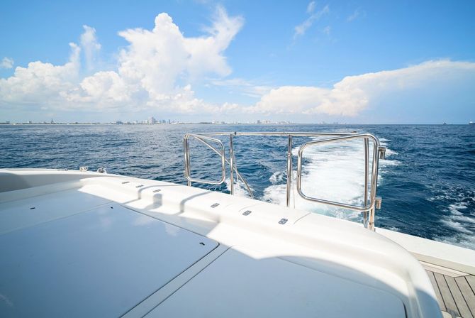 Ultimate Miami Bachelorette Yacht Experience: 75' Mangusta M3 with Crew and Party Vibes image 44