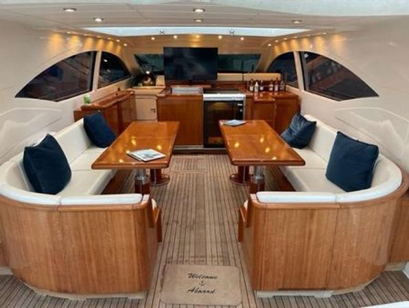 Ultimate Miami Bachelorette Yacht Experience: 75' Mangusta M3 with Crew and Party Vibes image 14