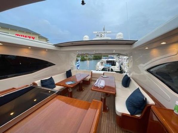 Ultimate Miami Bachelorette Yacht Experience: 75' Mangusta M3 with Crew and Party Vibes image 7