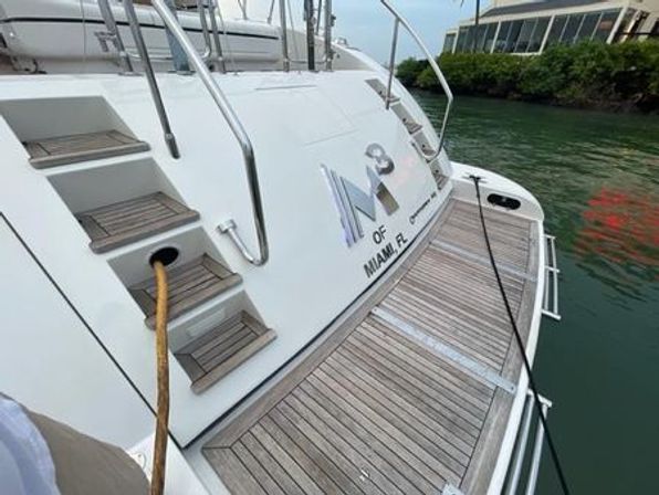 Ultimate Miami Bachelorette Yacht Experience: 75' Mangusta M3 with Crew and Party Vibes image 13