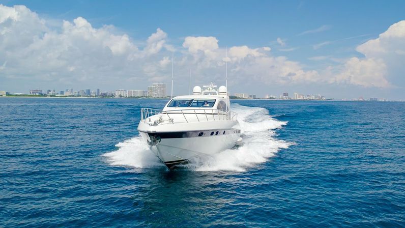 Ultimate Miami Bachelorette Yacht Experience: 75' Mangusta M3 with Crew and Party Vibes image 37