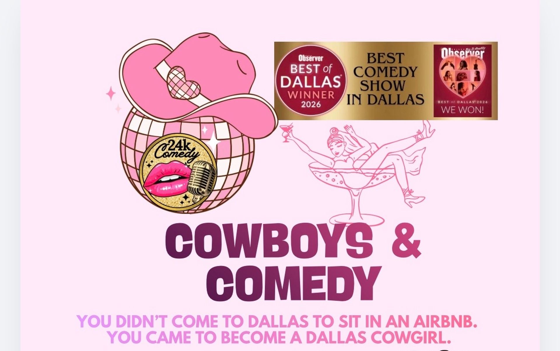 Cowboys & Comedy: The Ultimate Dallas Experience image 1