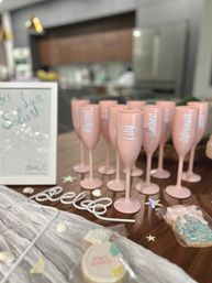 Beautiful Airbnb Decor with Backdrops, Balloon Garlands, Bride Room, Fridge Stocking image 66