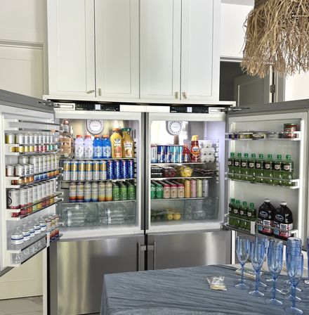 Bachelorette Airbnb Decor with Backdrops, Balloon Garlands, Bride Room, Fridge Stocking image 69