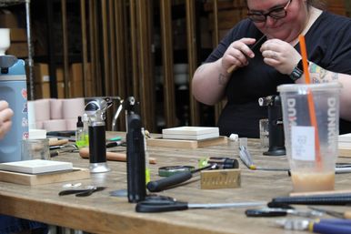 Make Your Own Sterling Silver Gemstone Pendant in Chicago image 10