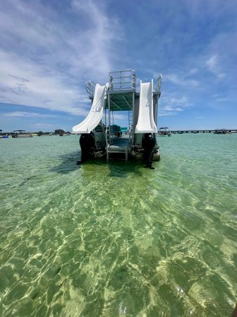  Private Crab Island Pontoon with Double Slide & Restroom (Up to 12) image 7