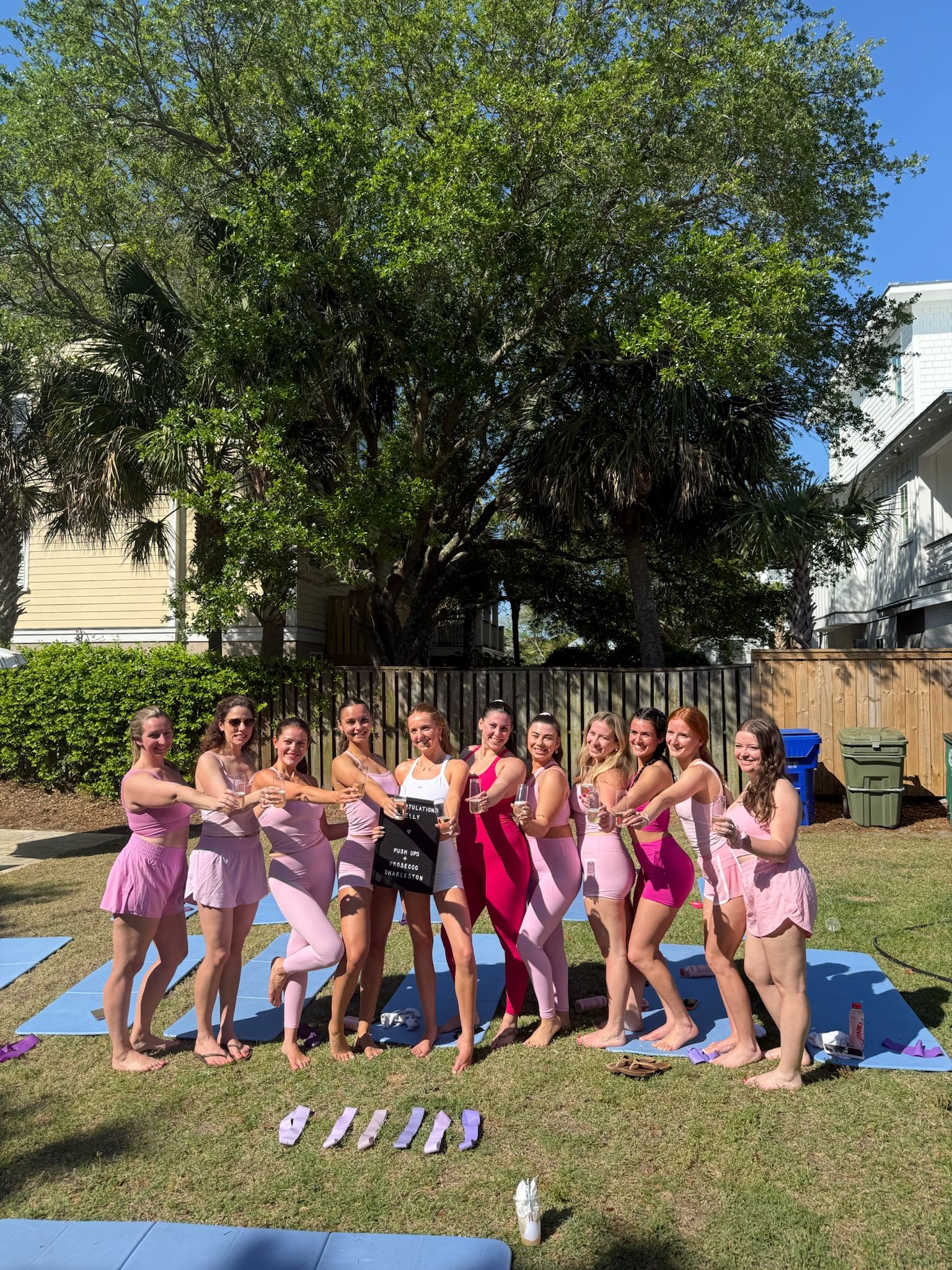 Private Strength, Mat Pilates, or Yoga Class w/ Pushups + Prosecco (Voted "Best Bachelorette Workout") image 3