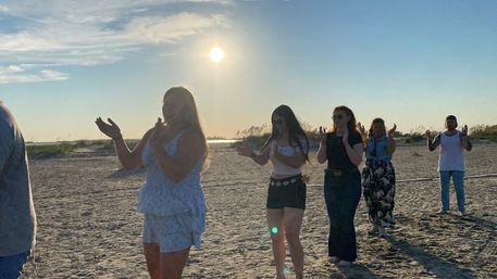Sand In My Boots: Line Dance on Tybe Island Beach image 17
