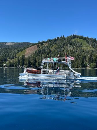 30ft Double Decker Party Pontoon with Waterslides! image 22