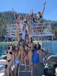 30ft Double Decker Party Pontoon with Waterslides! image 9