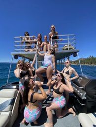 30ft Double Decker Party Pontoon with Waterslides! image 13