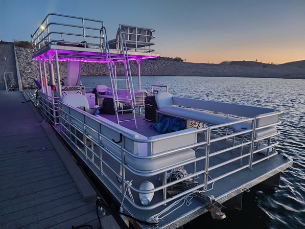 Party Boat at Lake Pleasant with slide - up to 22 passengers - Captained - Killer sound system image 1