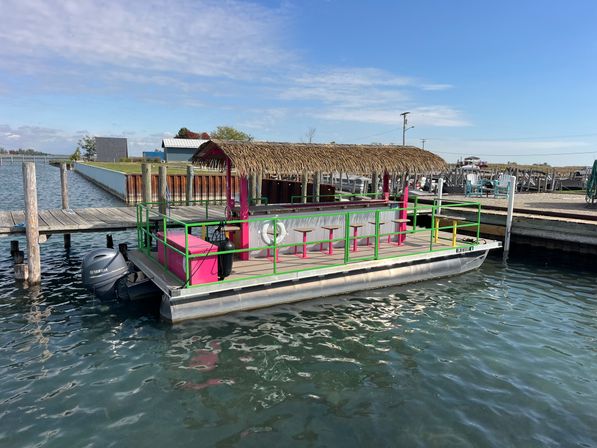 Floating Paradise Awaits — Cruise Lake St. Clair in Tiki Style. image 2