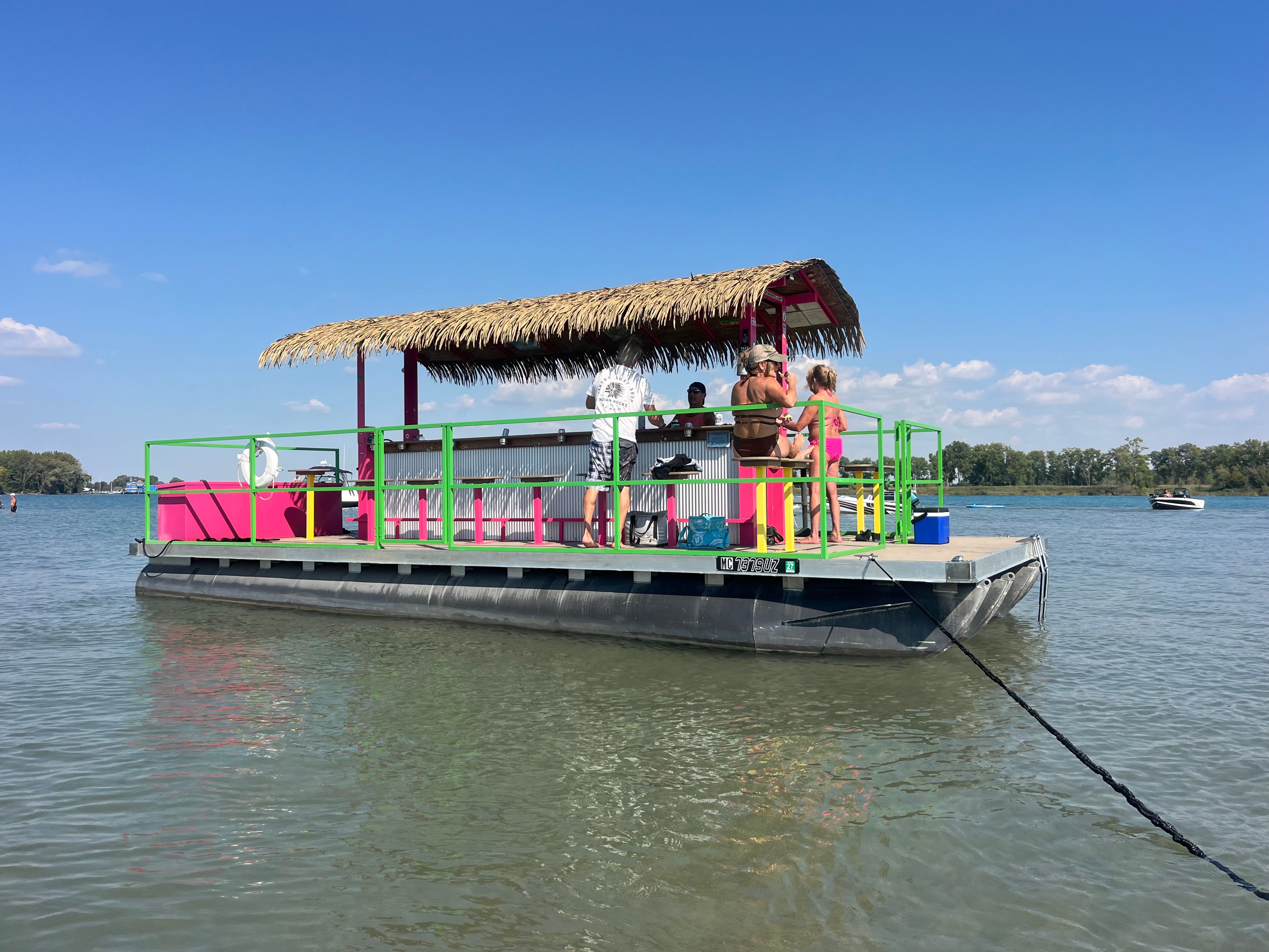 Floating Paradise Awaits — Cruise Lake St. Clair in Tiki Style. image 4