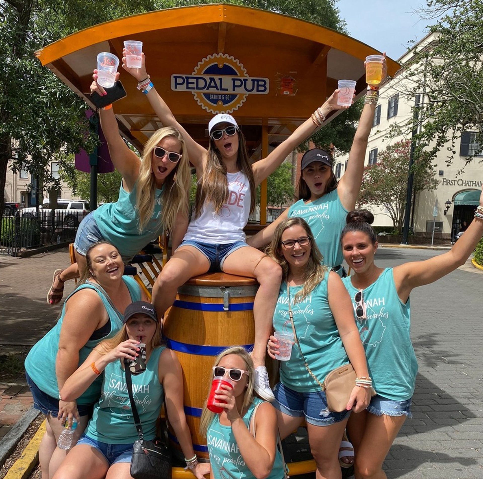 Pedal Pub Party Bike in Downtown Savannah with Exclusive Drink Deals at 20+ Bars image 1