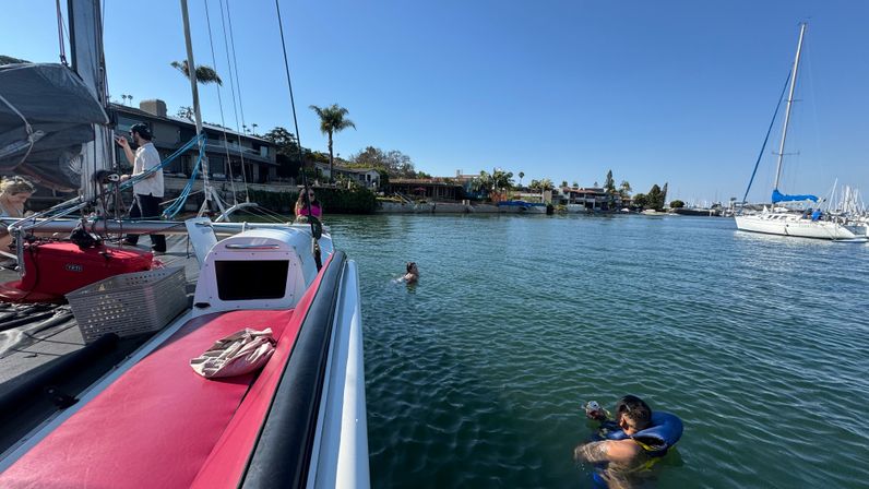 San Diego Bay Sail & Swim: Private Captained Sport Catamaran Party image 17