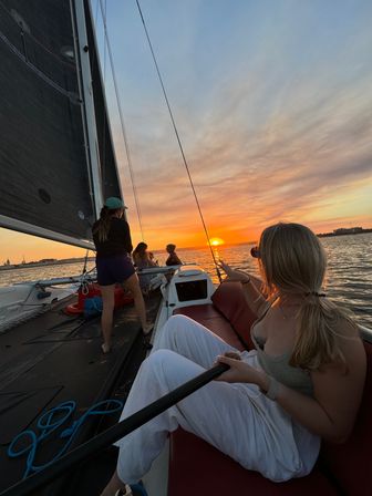 San Diego Bay Sail & Swim: Private Captained Sport Catamaran Party image 13