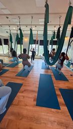 Flow, Fly & Celebrate: Private Aerial Yoga Party image 6