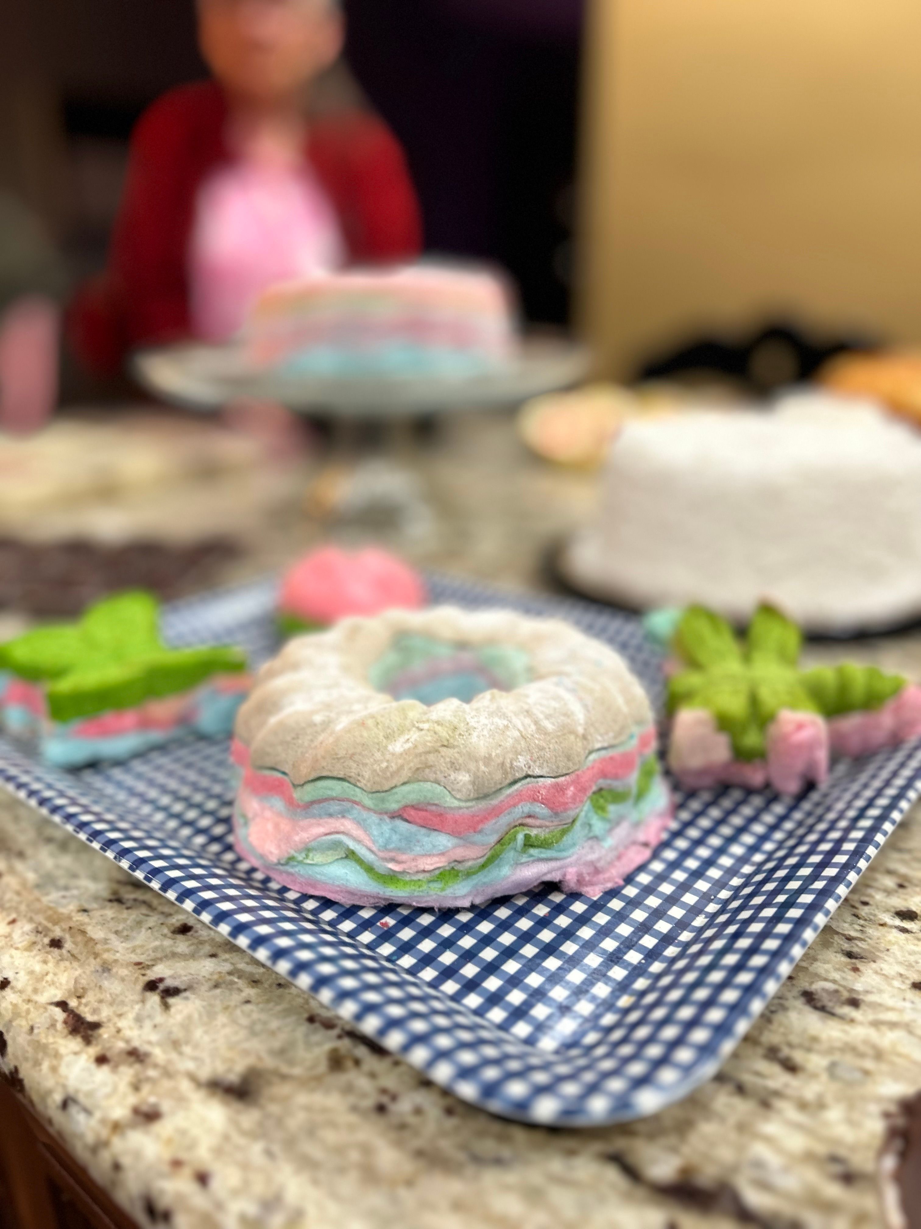 Title: Gourmet Multi-Layered Cotton Candy Cake (Pastel Bundt) image 3