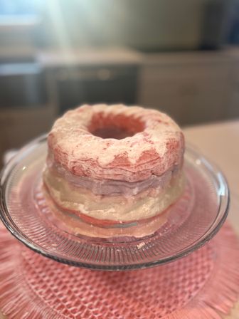 Title: Gourmet Multi-Layered Cotton Candy Cake (Pastel Bundt) image 1