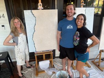 San Diego Bachelorette Party: Make Giant Art Together for the Bride image 8
