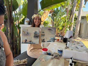 Coastal, Mixed-Media Collage Bach Group Party image 7
