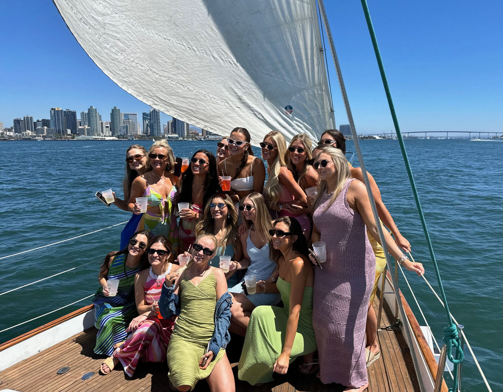 Evening Passage — Sunset Sail on San Diego Bay image 1